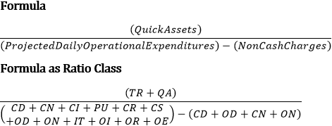 The formula for liquidity ratio L4