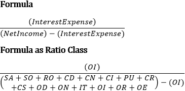 The formula for coverage ratio C7