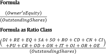 The formula for coverage ratio C8