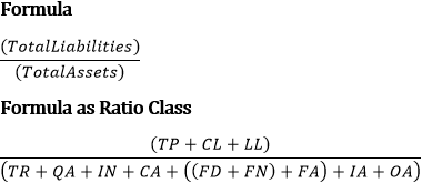 The formula for coverage ratio C1