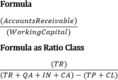 The formula for liquidity ratio L6