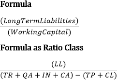 The formula for liquidity ratio L8