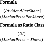 The formula for profitability ratio P8